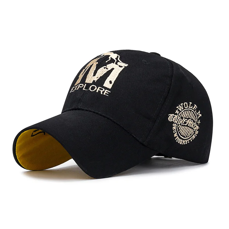 

Korean New Embroidered Wolf Baseball Cap Spring Casual Men's and Women's Sun Visor Youth Trend Versatile Hat