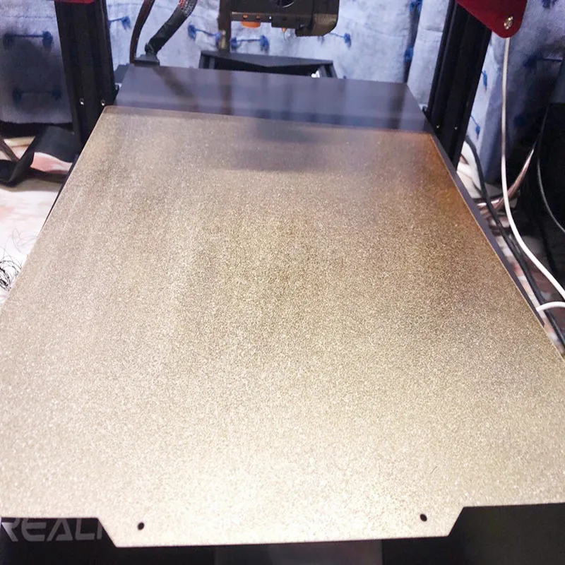 Энергичный порошковым покрытием PEI(одна сторона) пружинный стальной лист+ магнитное основание flexplate система для 3D принтера горячая кровать