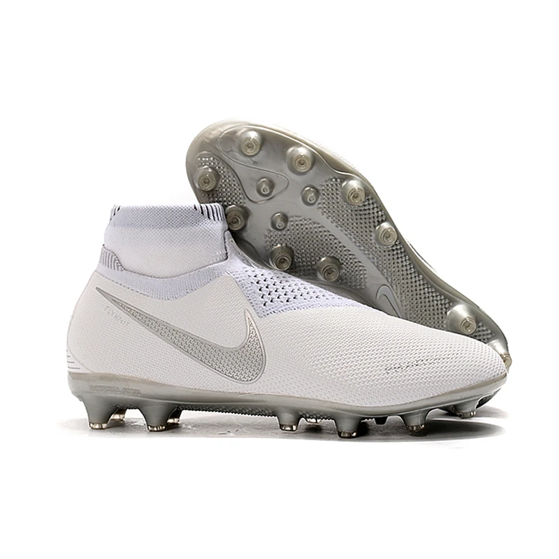 Футбольные Бутсы Nike Phantom VSN Shadow Elite DF AG 39-45, черные люкс белые бесшовные кроссовки, мужские футбольные бутсы Nike