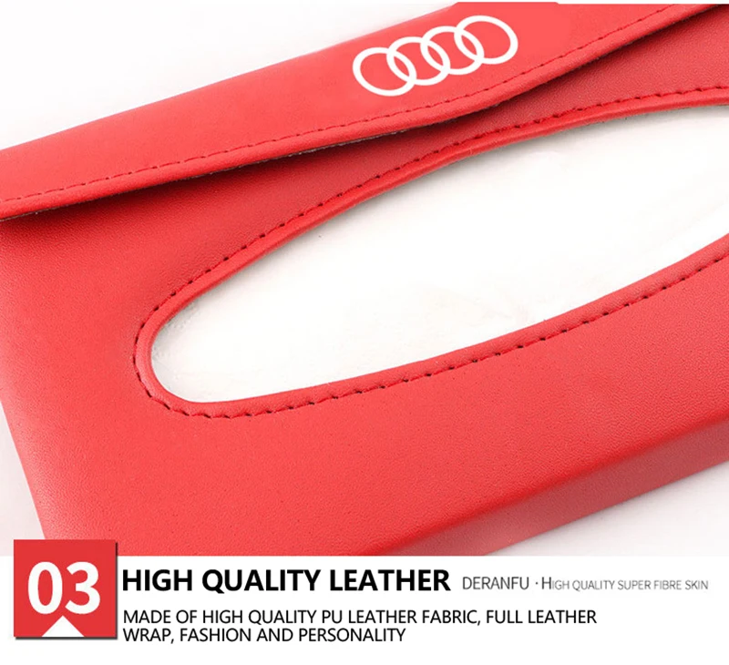 1 шт для Audi b5 b7 b8 A3 A4 A4L A5 A6L C5 C6 RS4 RS5 Q3 Q5 Q7 TT Стайлинг автомобиля солнцезащитный козырек ткани Бумага коробка заднем сиденье Бумага салфетка
