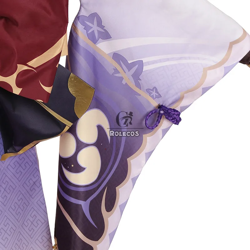 ROLECOS Game Genshin Impact Raiden Shogun Cosplay Costume Baal Raiden Shogun Cosplay Costume Sexy Women Uniform Dress Full Set