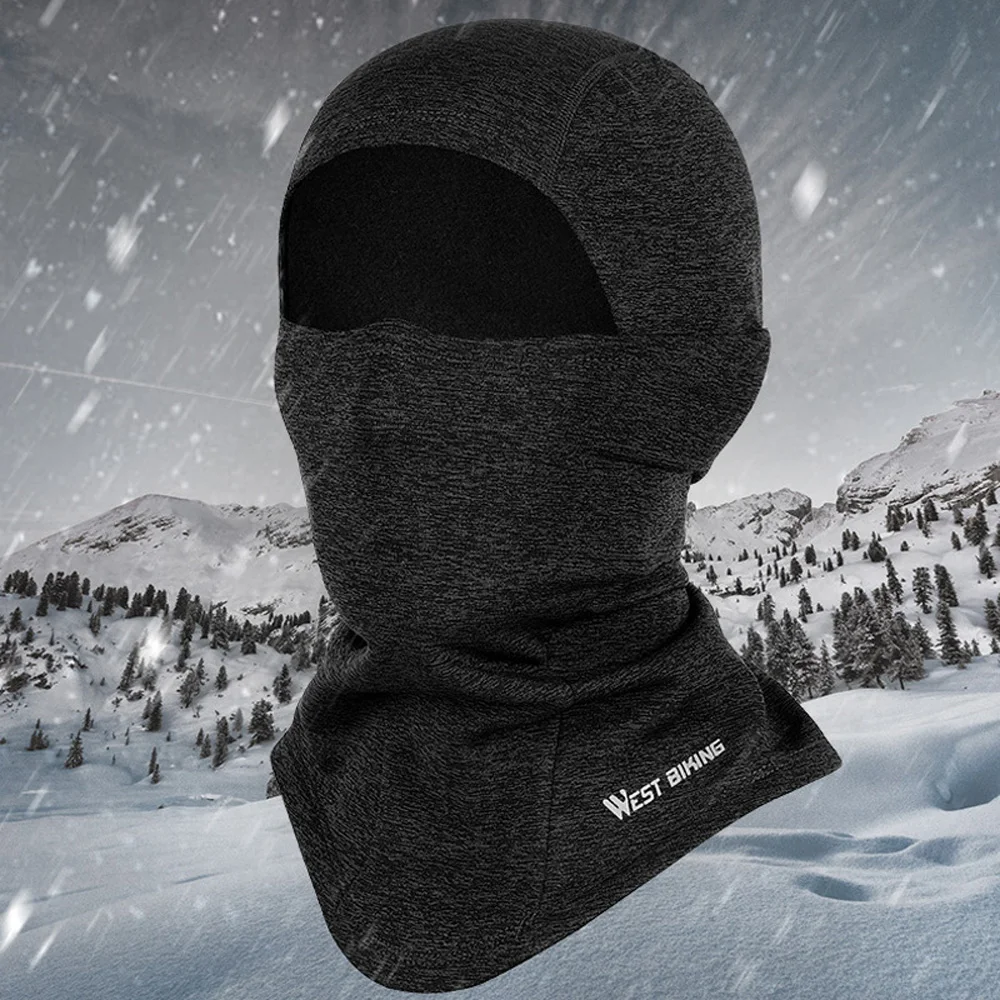WEST BIKING для мужчин и женщин, теплая маска для лица, защитная маска Skullcap для лыжного велоспорта