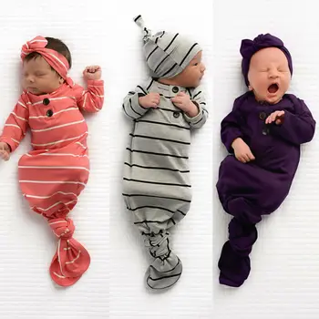 

Newborn Baby Sleeping Bag Sacks Blanket Swaddle Wrap Bedding Clothes Hat Outfits