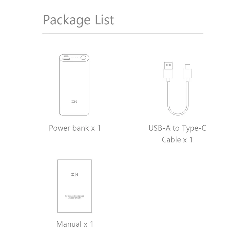 ZMI 10000mAh MINI Power Bank QB818 Two-way Fast Charging 30W MAX Small Size High Capacity Support Low Current Charging 6