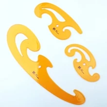

3pcs French curve A ruler in the shape of a cloud Multifunction curve ruler for drawing/cartoon