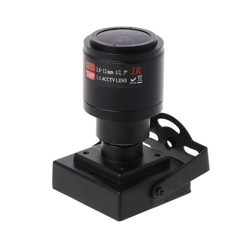  HD 700TVL CMOS 2.8-12mm Zoom Lens Mini CCTV Security Camera Audio Video FAI DA TE Nuovo D08A