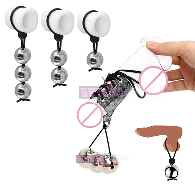 Heavy Dute Metal Ball Pendant Cock Ring Penis Heavy Stretcher Penis  Erection Enlarger Extender Weight Stretcher Sex Toys For Men - AliExpress