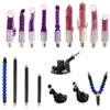 FREDORCH A2 Sex machine Attachment heated dildo Vibrating Dildo black Big Bendable Dildo Male Masturbation Cup for sex machine 1