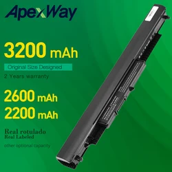 ApexWay Batería de 4 celdas para ordenador portátil, para HP Pavilion 14 ac0XX 15 ac0XX,HSTNN PB6S, HS03, HS04, 807611 831, 807612 831, 255, 245