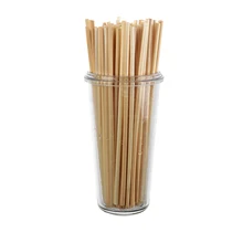 100 шт./упак. пшеничной соломы биоразлагаемые соломинки eco-friendly Портативный соломинки аксессуары для кухонного бара