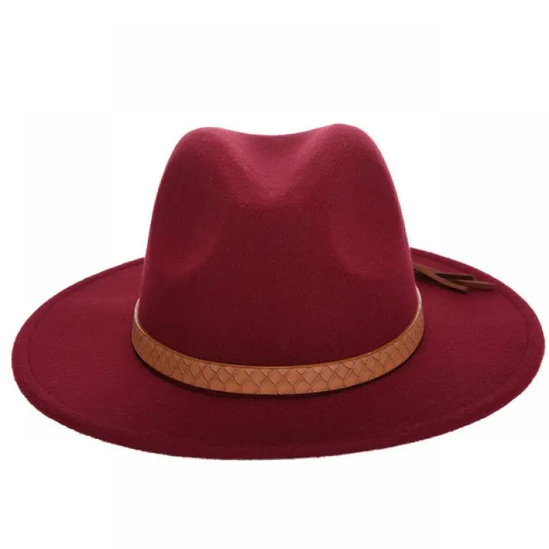 Новые осенние и зимние мужские большие размеры ковбойские шляпы Fedora кепки s 60 см