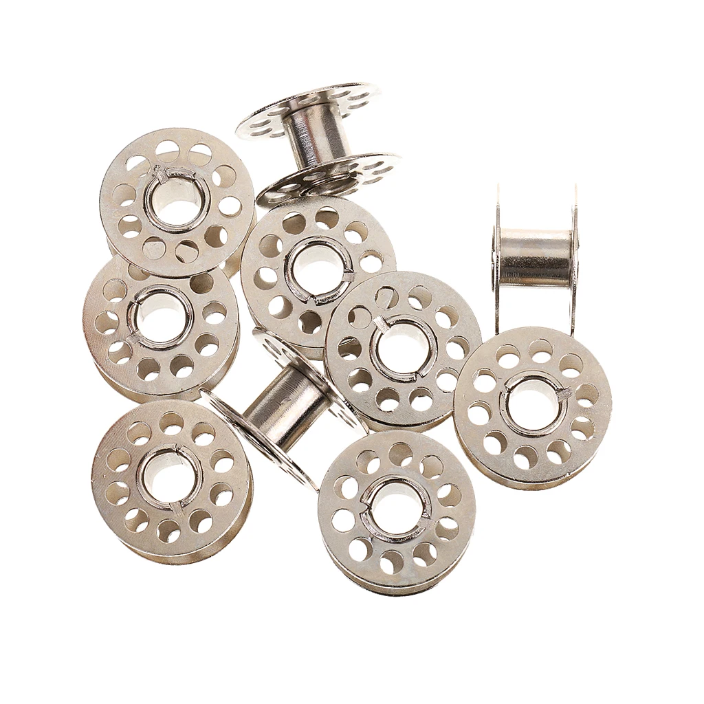 10pcs Metal Sewing Machine Metal Bobbin Spool Case Old Sewing Machine Parts