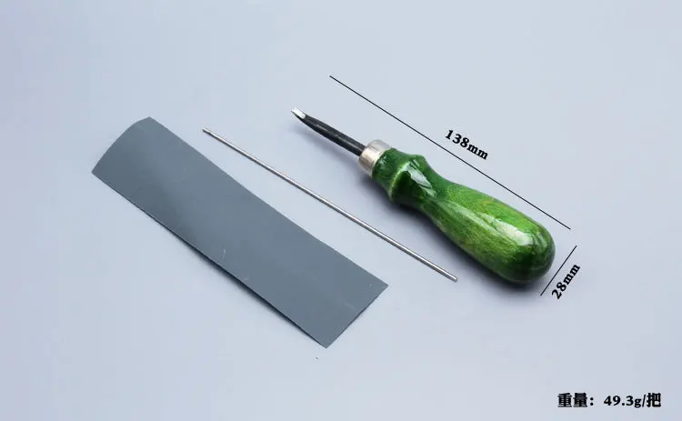DIY ручной работы Инструменты зеленая ручка Edger кожа инструменты 5 Спецификации