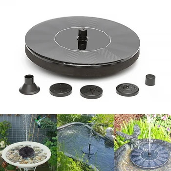 

Mini ABS Round Solar Fountain Floating Water Fountain Floating Fountain Garden Decoration Water Fountain For Garden Decoration