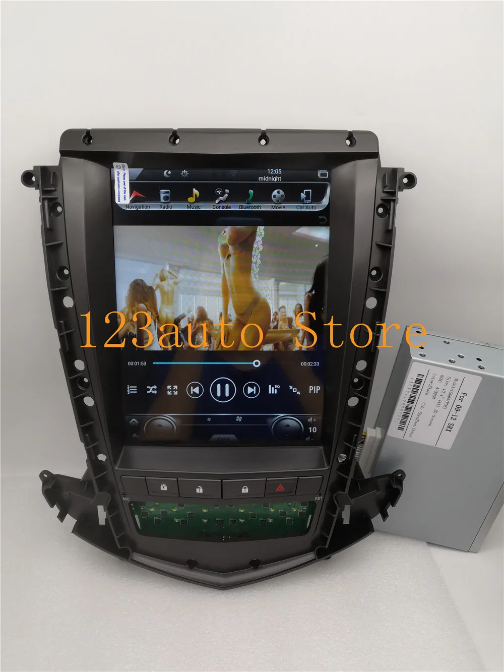 10,4 ''Tesla стиль Android 8,1 автомобильный DVD gps плеер Радио Навигация для Cadillac SRX 2009 2010 2011 2012 PX6 CARPLAY ips стерео