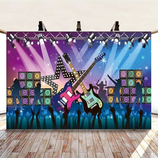 Déco de salle personnalisable Disques Rock & Roll 3 pcs à prix minis sur   !