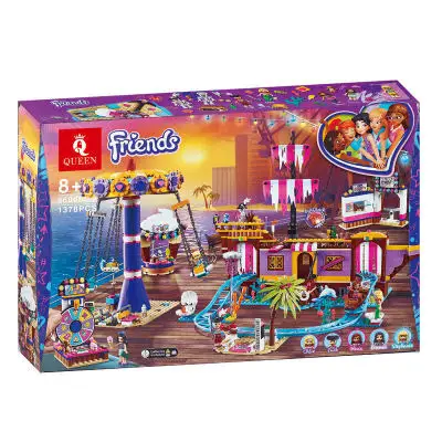 Новый предпродажный набор друзей, парк развлечений, подходит для Lepining Friends, модель 41375, строительные блоки, кирпичи, игрушки для девочек, рождественские подарки|Блочные конструкторы| | АлиЭкспресс
