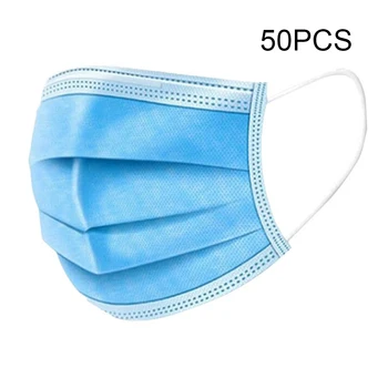 

Lucky Eye 50PCS Disposable Safety Mask Dustproof Breathable Comfortable Face Mouth Mask Facial Protective Cover Dust Protection