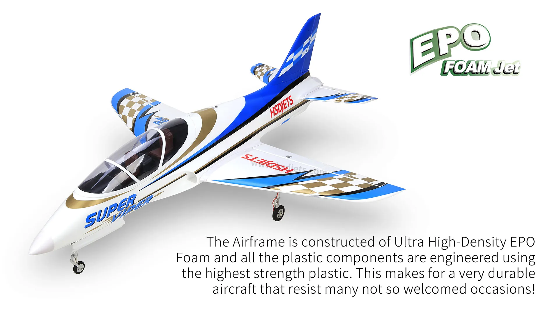 Голубая турбина HSD Avanti jet 105 мм plane PNP без двигателя | Игрушки и хобби