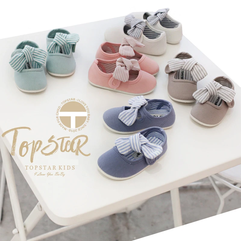 Girls Casual Shoes 2020 Spring New Korean Style Children Solid Color Kids Soft Bottom Bow Canvas Baby Boys Vintage | Детская одежда и