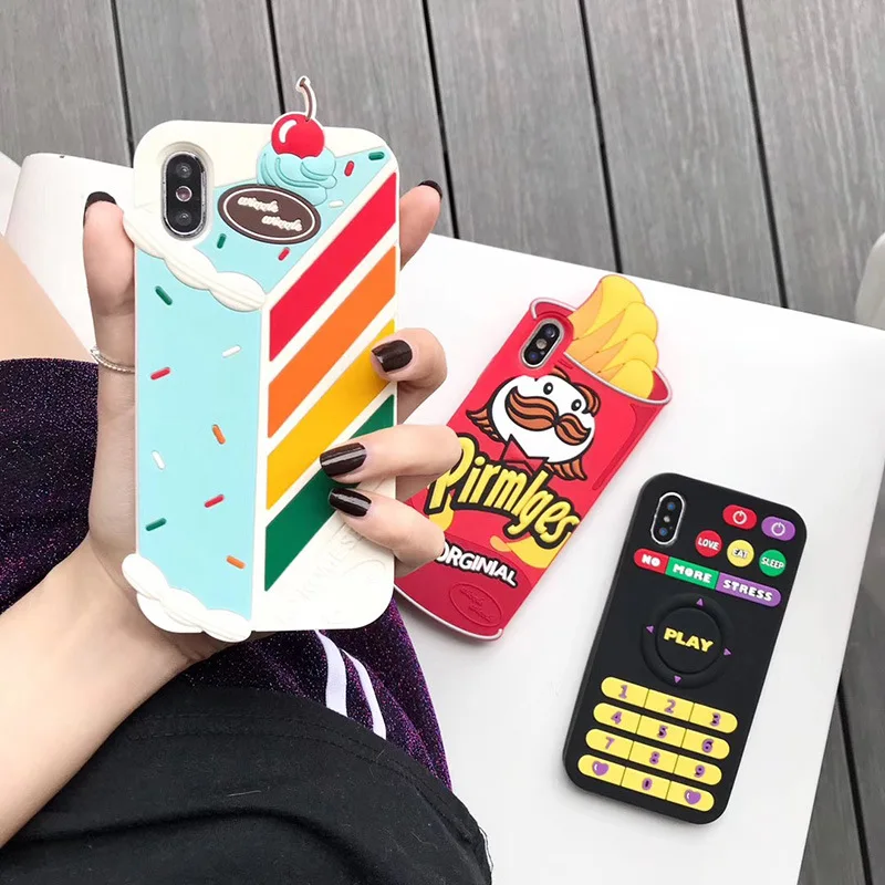 phone case for iphone 6 7 8 11 6s x xr xs max Cartoon plus pro Anti-fall silicone | Мобильные телефоны и аксессуары