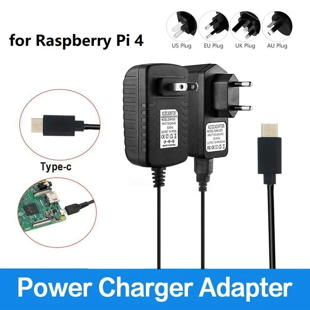 Сетевое зарядное устройство с USB-портом типа C 5 В 3 А для Raspberry Pi 4 |
