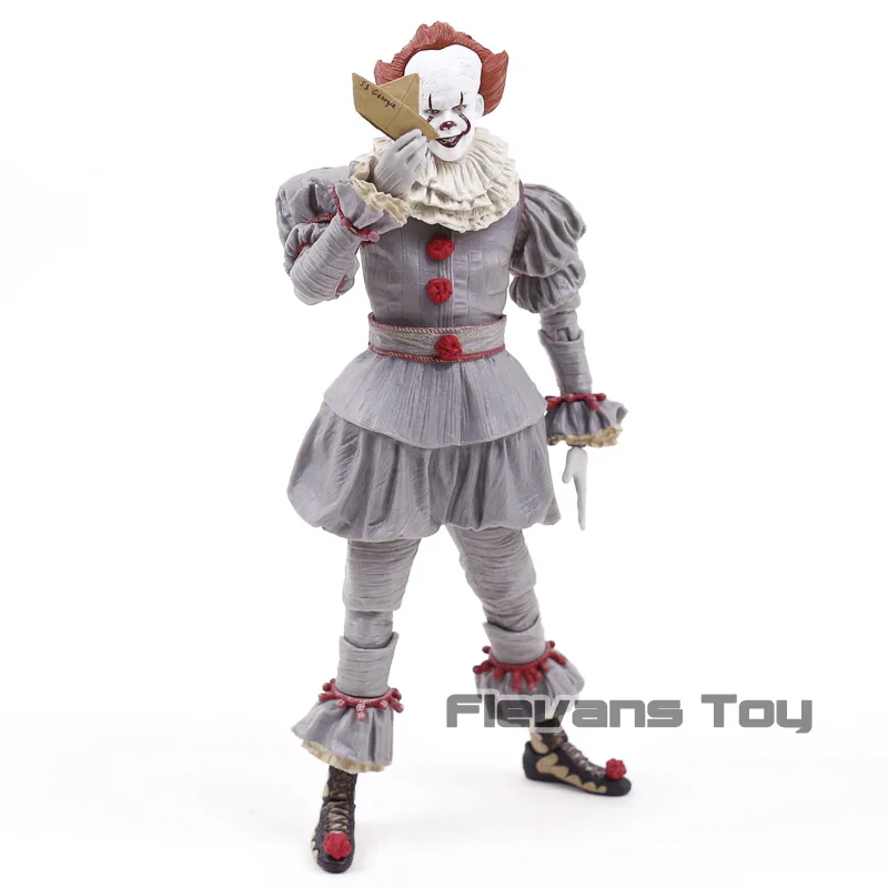 NECA Stephen King's It Pennywise Joker Clown BJD Joint Move Action Figure Toys Dolls for Halloween Gift