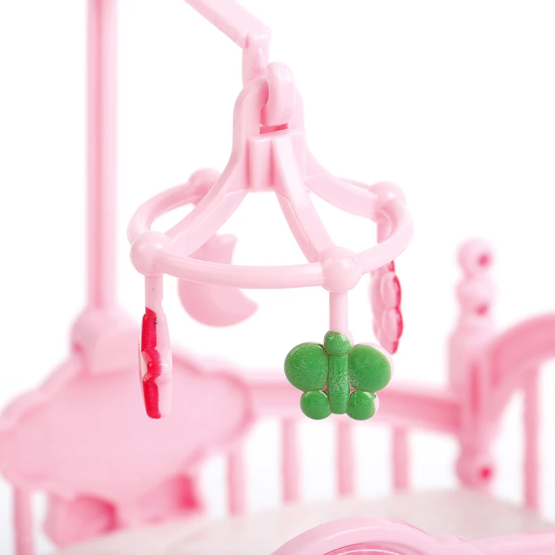 Miniature Crib Bed And Wooden Horse For Children Girls Gift Outdoor Doll Beach Leisure Table With Umbrella Chair Folding Chair