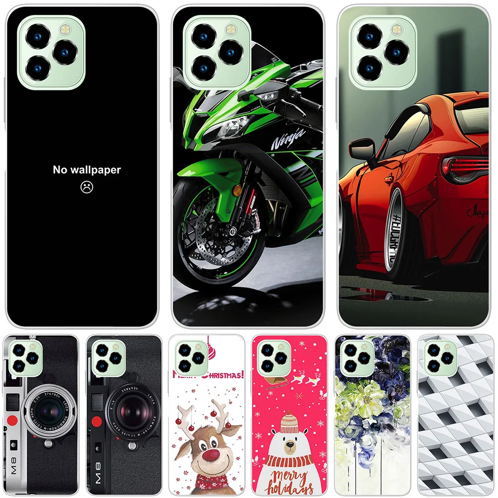 Чехлы и чехол для телефона Oukitel C21 2020 / Pro 2021 Мягкий Силиконовый Модный с мраморным