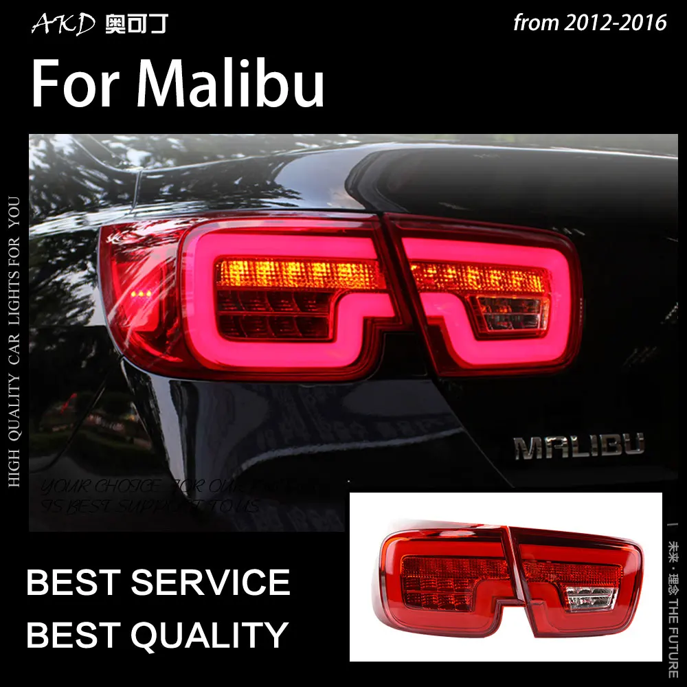 

AKD Car Styling for Chevrolet Malibu Tail Lights 2012-2016 New Malibu LED Tail Lamp DRL Signal Brake Reverse auto Accessories