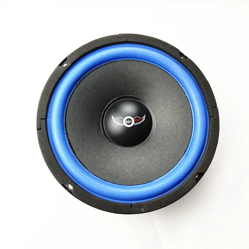 6/6.5 Inch 165mm Car Audio Wooden Box Modified  Subwoofer 150W Paper Cone Blue Foam Edge Speaker Passive Enclosure