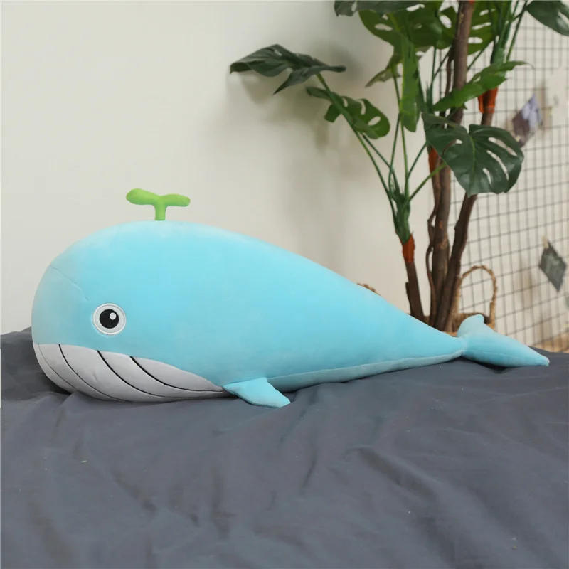 65-120 см милые мягкие кит плюшевые игрушки высокого качества Подушка-рыба детские игрушки для детей подарки на день рождения украшение дома