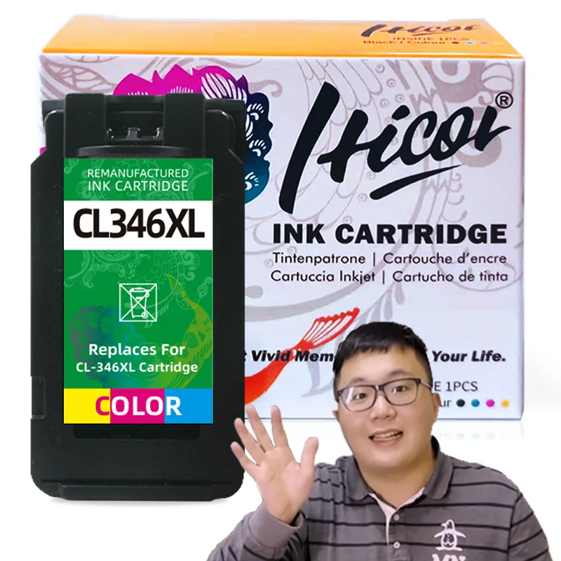 Hicor Remanufactured Ink Cartridge BC346XL BCI-346XL 346 346XL  