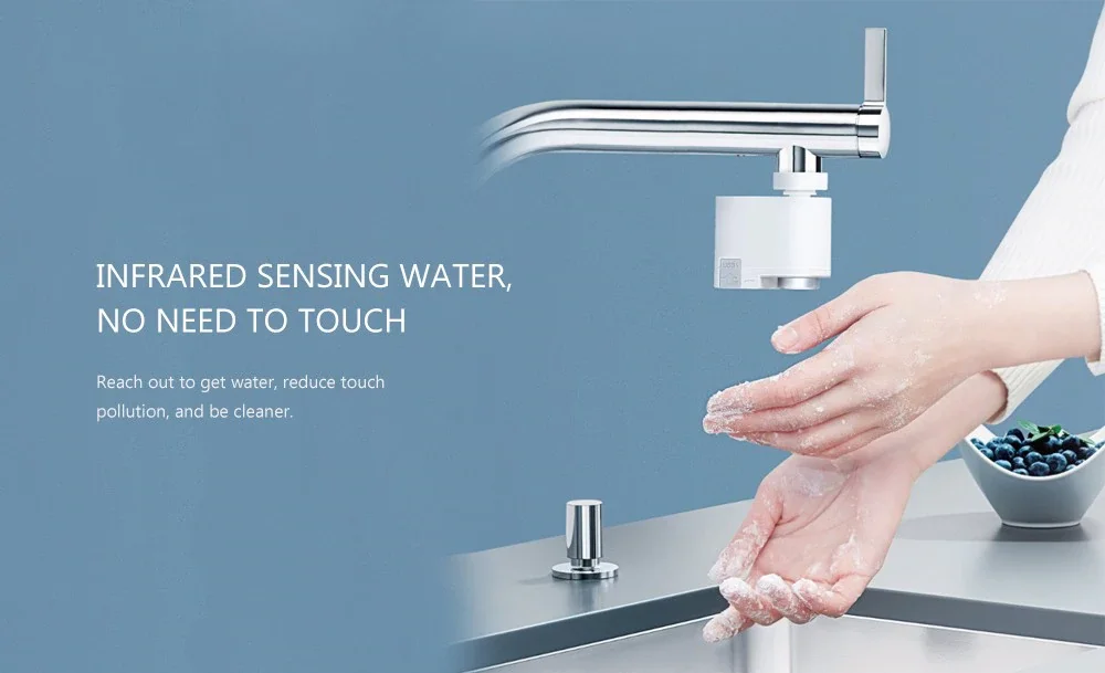 XIAOMI MIJIA ZJ водосберегающий Автоматический Инфракрасный индукционный умный кран энергосберегающее устройство для воды Кухонная Форсунка для ванной