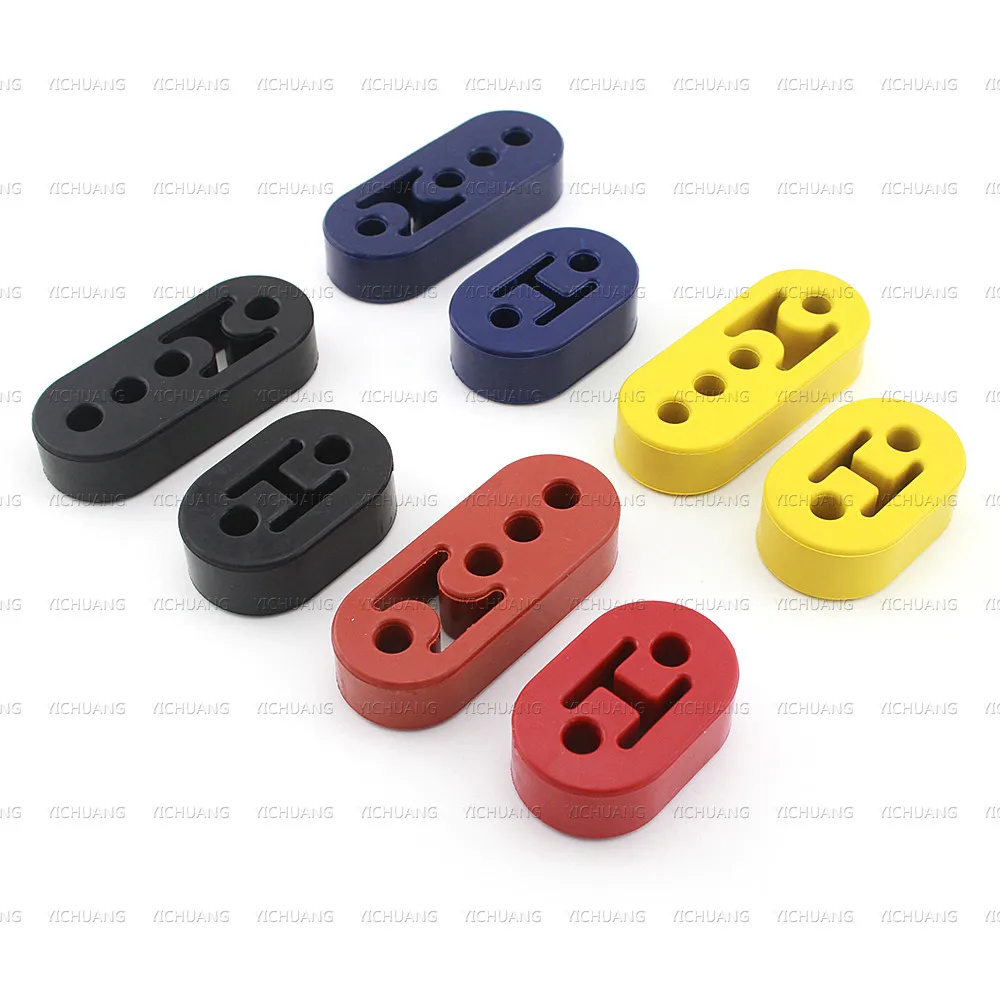 Auto Car Rubber Exhaust Tail Pipe Mount Brackets Hanger Insulator 2 Holes 4 Holes exhaust pipe hanger