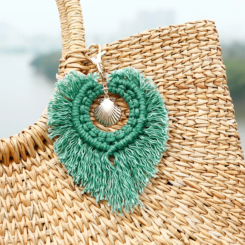 Qtmy Colorido Llavero Borla Para Womencute Boho Bolsa Encant Qtmy Colorido Llavero Borla Para Womencute Boho Bolsa Encant