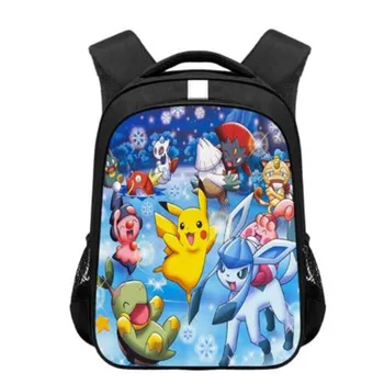 

Anime pokemon children School Bags Cartoon Pikachu Arceus Kindergarten Backpack Girls Boys Schoolbag Kid Book Bags