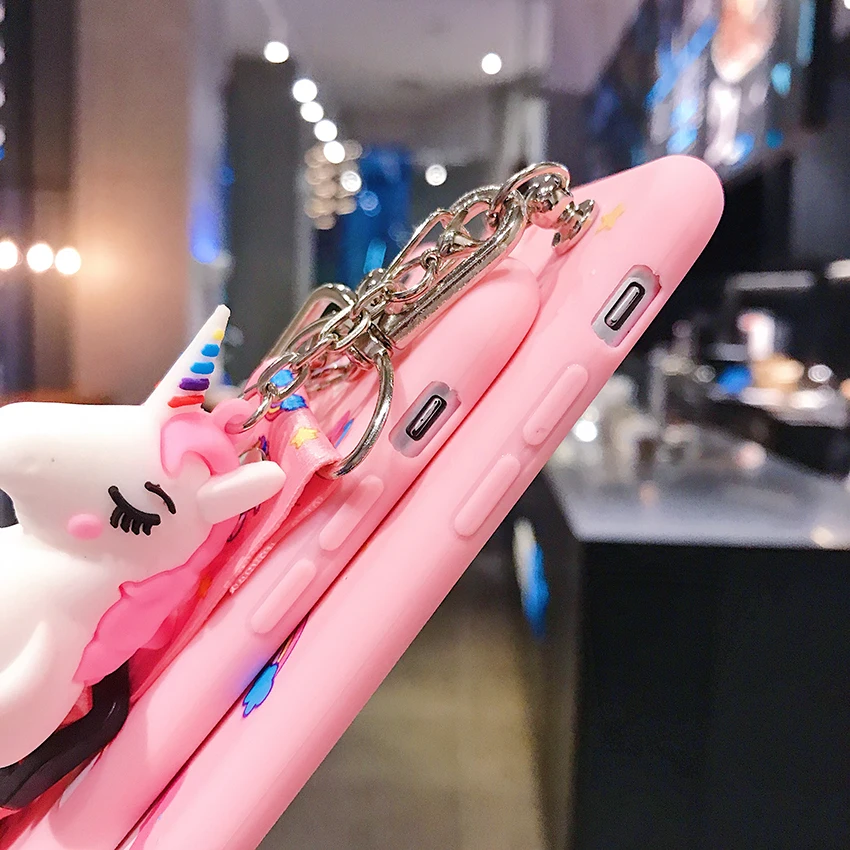 Unicorn Phone Case With Strap Rope