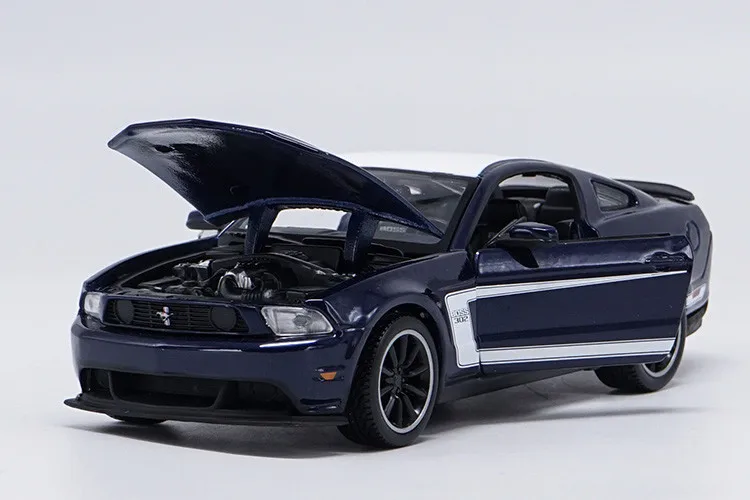 Изысканная серия 1:24 Ford BOSS 302 модель сплава, моделирование литья под давлением Расширенная коллекция и Подарочное украшение