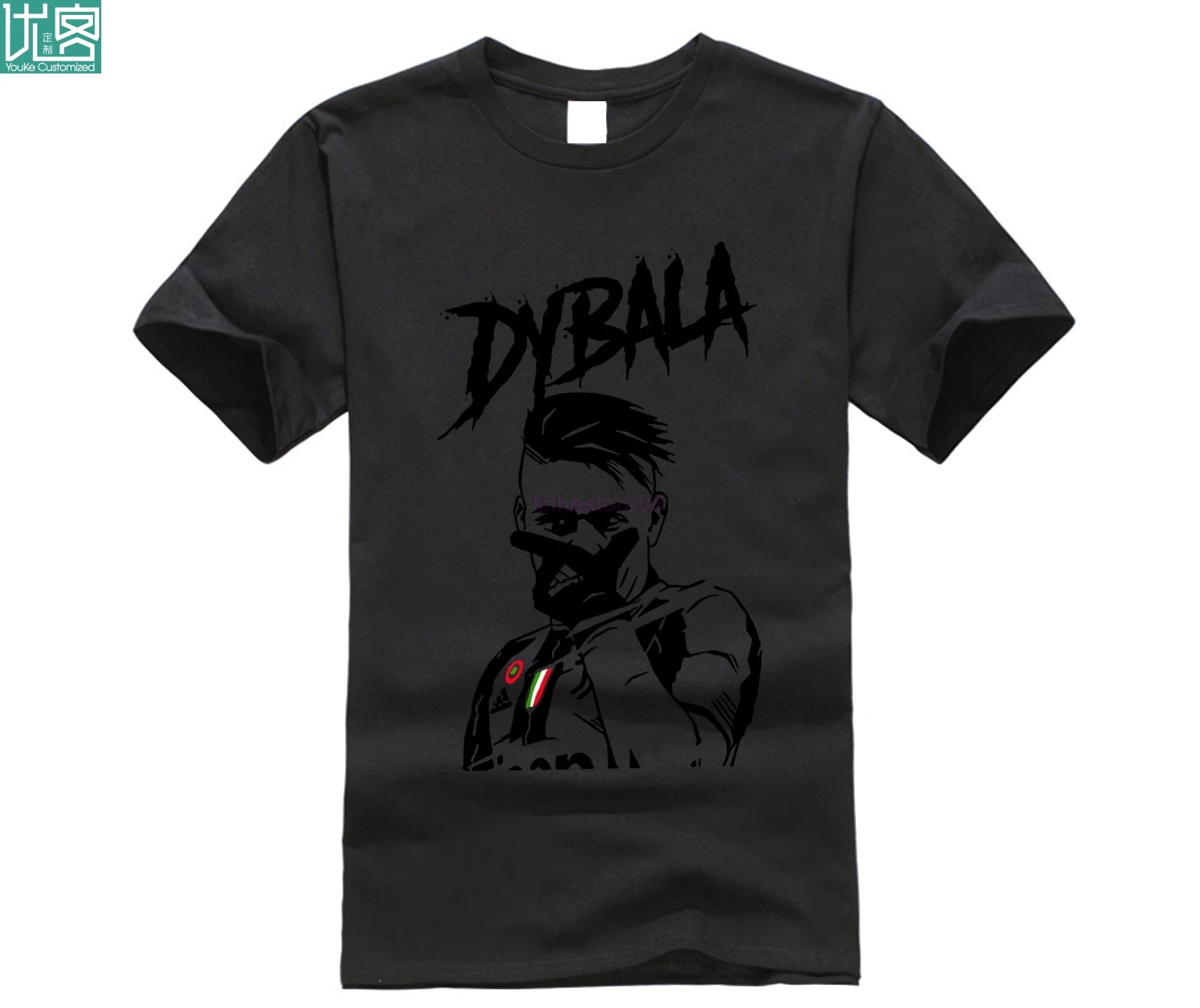 Летняя модная футболка Paulo Dybala, Мужская хлопковая футболка с коротким рукавом и принтом, Забавные футболки Harajuku, крутые Топы