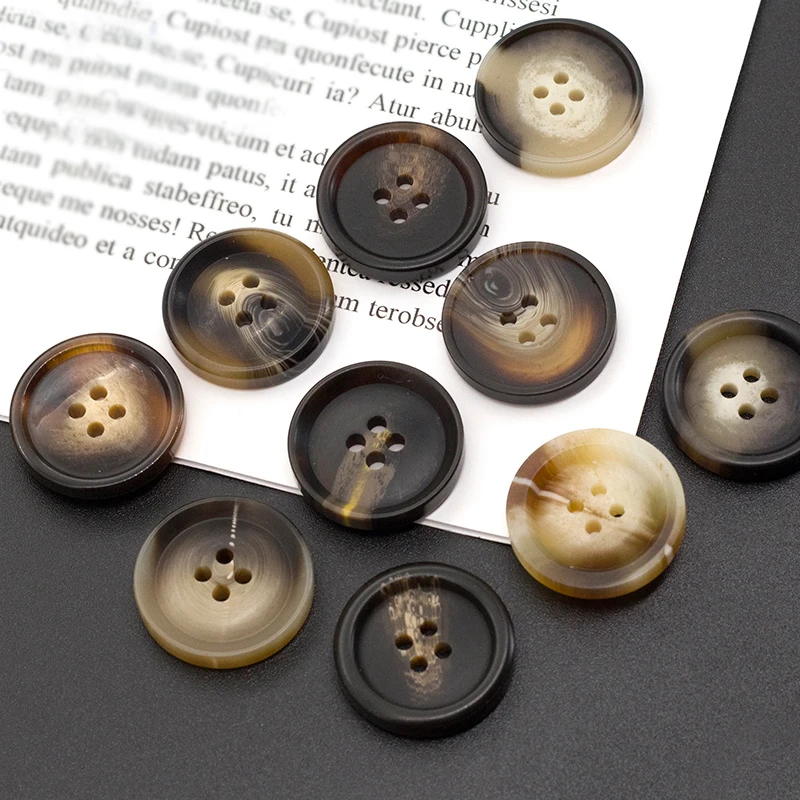 New 20pcs Resin 4 holes Buttons Sewing accessories Size Complete  for clothing Decorative Plastic Buttons Handmade DIY 4