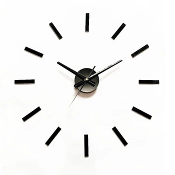 

Digital Wall Clock Sticker Large Modern Decor Living Room Mechanism Clock Living Room Luxury Bathroom Klok Industrial Decor EE50