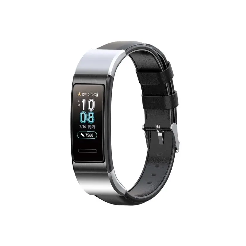Сменный кожаный ремешок для часов huawei Band 3/Band 3 Pro/TER-B09/TER-B29 Смарт-часы
