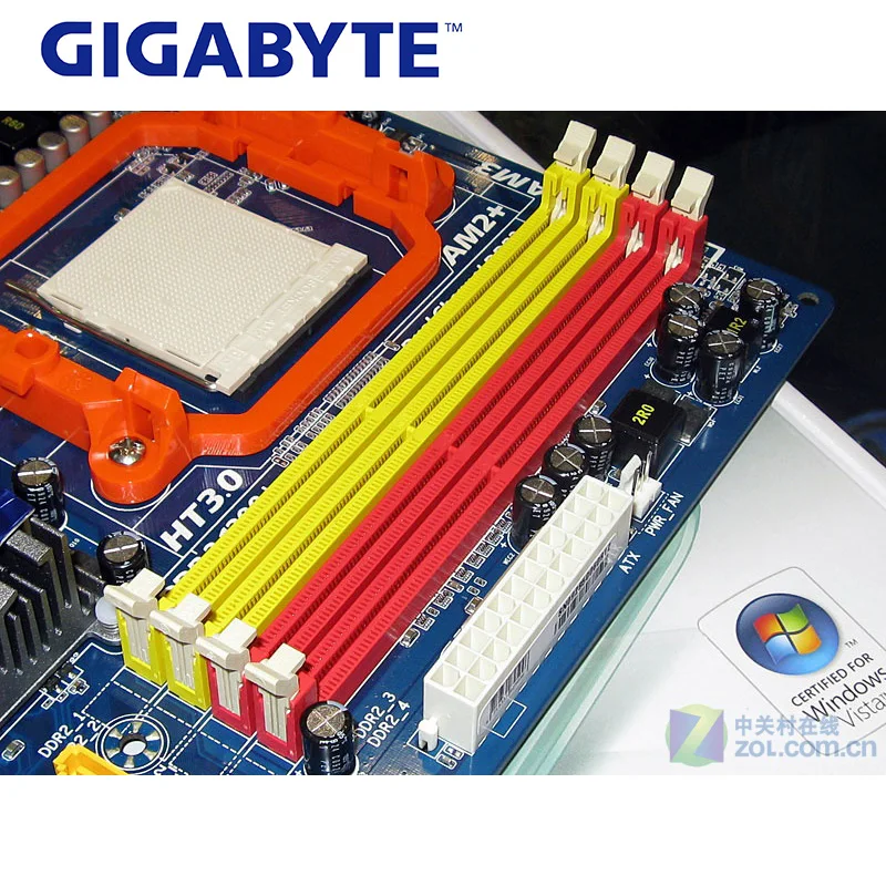 Разъем AM3 для NVIDIA nForce 720D Gigabyte GA-M720-ES3 материнская плата DDR2 16 Гб GA M720-ES3 настольная системная плата ATX используется PCI-E X16