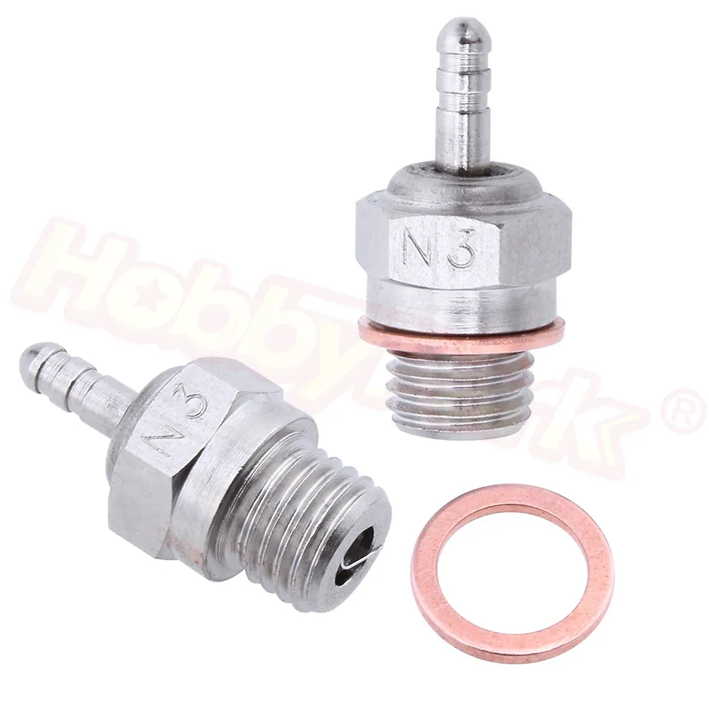 2 шт. Свеча зажигания #3 #4 N3 N4 VX SH Nitro запчасти двигателя замена ОС #8 RC HSP 70117 для Truck