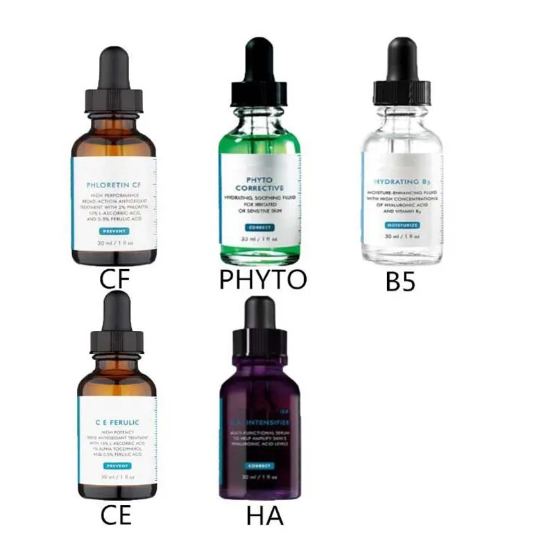 

1pcs Skin Care Phyto Corrective Hydrating B5 Moisturize H.A Intensifier CE Ferulic Phloretin CF Serums Purple Brown Bottle 30ml