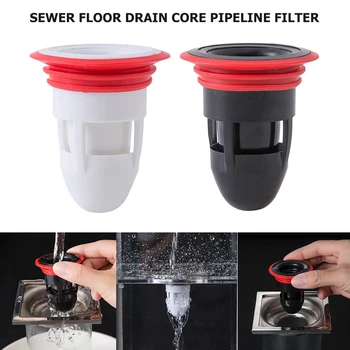 

Deodorant Silicone Core Sewer Pipe Seal Ring Bath Washing Machine Easy Use Kitchen Accessory Bathroom Sink Silicone Anti-odor