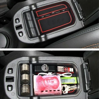 

For Jeep Compass 2017 2018 Armrest Storage Box Holder Container Center Console Organizer Coin Box Car Interior Accessories