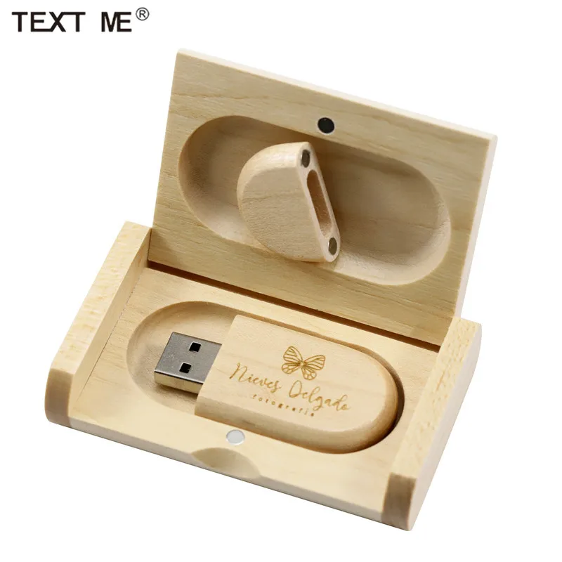 USB флеш накопитель TEXT ME 64 ГБ 4 8 16 32 ГБ|wood usb stick|usb stick32gb pen drive |