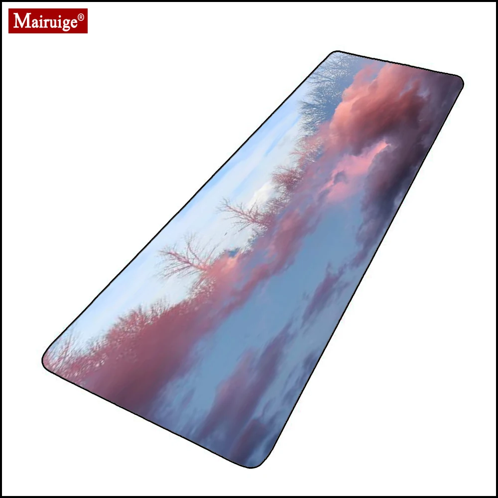 

Sky Texture Clouds Mouse Pad Pink Blue Cute Kawaii DIY Custom Keyboard Pad Game Mat Gaming Mousepad Large 90x40/80X30CM